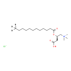 月桂酰-d3-L-肉碱盐酸盐结构式