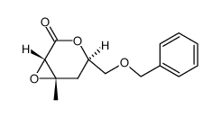 (1S,4R,6S)-4-((benzyloxy)methyl)-6-methyl-3,7-dioxabicyclo[4.1.0]heptan-2-one Structure