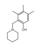 3,4,5-Trimethyl-2-piperidinomethyl-phenol结构式