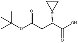(R)-4-(tert-Butoxy)-2-cyclopropyl-4-oxobutanoic acid Structure