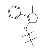 3-methyl-2-phenylcyclopent-1-enyl t-butyldimethylsilyl ether Structure