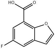 5-氟苯并呋喃-7-羧酸结构式