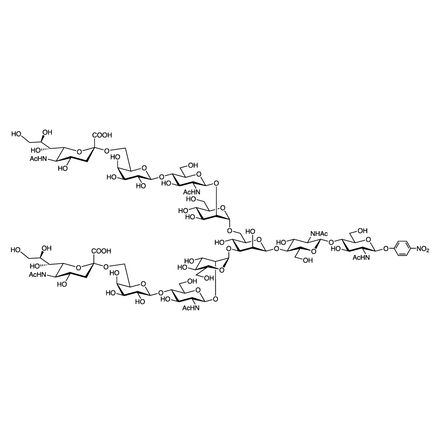 二唾液酸九糖-&β;-pNP结构式