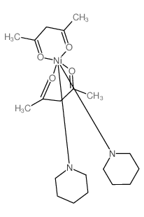 Nickel,bis(2,4-pentanedionato-kO2,kO4)bis(pyridine)- structure