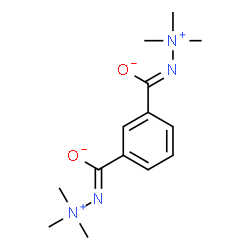 2,2'-isophthaloyl bis(trimethylhydrazinium) Structure