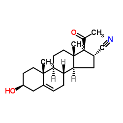 Pregnenolone 16α-carbonitrile Structure