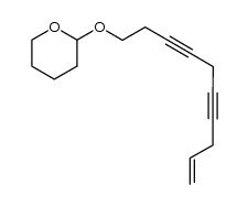 1-(Tetrahydropyranyloxy)dec-9-ene-3,6-diyne结构式