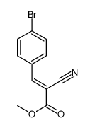 methyl 3-(4-bromophenyl)-2-cyanoprop-2-enoate structure