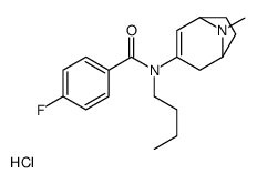 N-butyl-4-fluoro-N-(8-methyl-8-azabicyclo[3.2.1]oct-3-en-3-yl)benzamid e hydrochloride结构式