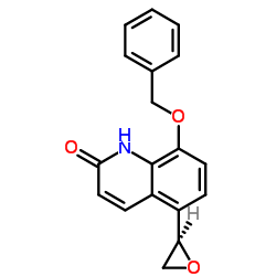 5-(2R)-2-Oxiranyl-8-benzyloxy-2(1H)-quinolinone structure