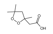 2-(3,5,5-trimethyldioxolan-3-yl)acetic acid Structure