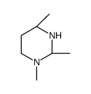 Pyrimidine, hexahydro-1,2,4-trimethyl-, (2R-trans)- (9CI) Structure