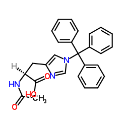 Ac-His(1-Trt)-OH Structure