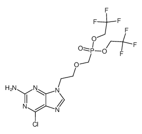 Bis(2,2,2-trifluoroethyl) {[2-(2-amino-6-chloro-9H-purin-9-yl)ethoxy]methyl}phosphonate picture