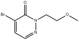 4-Bromo-2-(2-methoxyethyl)pyridazin-3(2H)-one Structure