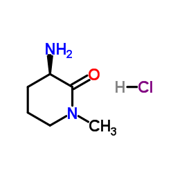 (3R)-3-Amino-1-methyl-2-piperidinone hydrochloride (1:1)图片