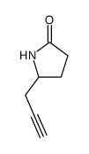 2-Pyrrolidinone,5-(2-propynyl)-(9CI) Structure