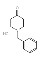 1-苄基-4-哌啶酮盐酸盐结构式