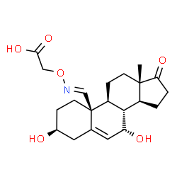 Acetic acid, [[[(3beta,7alpha,19E)-3,7-dihydroxy-17-oxoandrost-5-en-19- structure