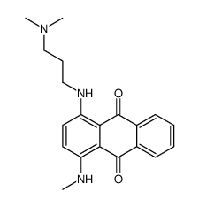 1-[3-(dimethylamino)propylamino]-4-(methylamino)anthracene-9,10-dione Structure