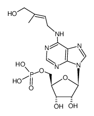 Zeatin-9-beta-D-ribofuranoside 5'-monophosphate Structure