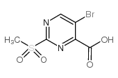 2-甲砜基-5-溴-4-嘧啶甲酸结构式