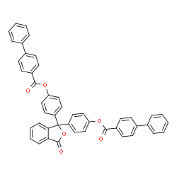 (3-oxo-1,3-dihydro-2-benzofuran-1,1-diyl)bis(4,1-phenylene) di(4-biphenylcarboxylate) Structure