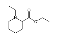 2-PIPERIDINECARBOXYLIC ACID, 1-ETHYL-, ETHYL ESTER结构式