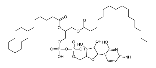 1,2-DIHEXADECANOYL-SN-GLYCERO-3-DIPHOSPHOCYTIDINE POTASSIUM SALT结构式