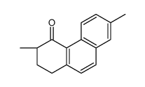 (3S)-3,7-dimethyl-2,3-dihydro-1H-phenanthren-4-one结构式