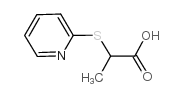 2-(吡啶-2-基硫代)丙酸结构式