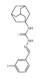 3-(1-adamantyl)-1-[(3-iodophenyl)methylideneamino]thiourea结构式