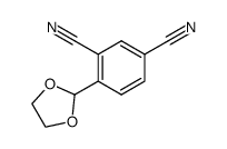 2-(2,4-dicyanophenyl)-1,3-dioxolane结构式