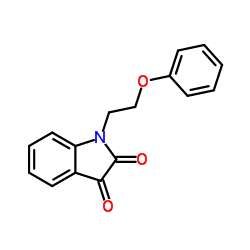 1-(2-Phenoxyethyl)-1H-indole-2,3-dione结构式