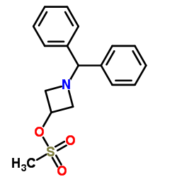 1-benzhydrylazetidin-3-yl Methanesulfonate Structure