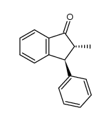 (2SR,3RS)-2-methyl-3-phenyl-2,3-dihydro-1H-inden-1-one Structure