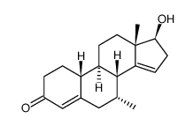 Δ14-7α-methyl-19-nortestosterone Structure