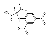 N-(2,4-dinitrophenyl)-D-valine Structure