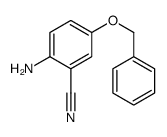 2-Amino-5-(benzyloxy)benzonitrile Structure