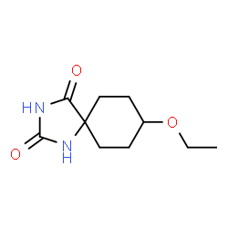 1,3-Diazaspiro[4.5]decane-2,4-dione,8-ethoxy-,cis-(9CI) structure