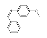 4-methoxy-N-[(1Z)-phenylmethylene]aniline Structure