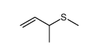 1-methyl-2-propenyl methyl sulfide Structure