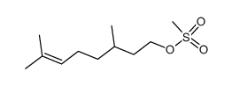 3,7-dimethyloct-6-en-1-yl methanesulfonate Structure