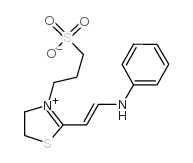 2-(2-Anilinovinyl)-3-(3-sulfopropyl)-2-thiazolinium inner salt Structure