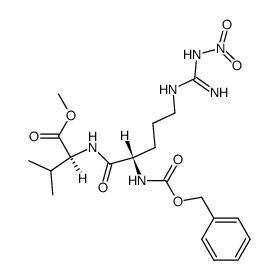 N-(Nα-benzyloxycarbonyl-Nω-nitro-L-arginyl)-L-valine methyl ester Structure