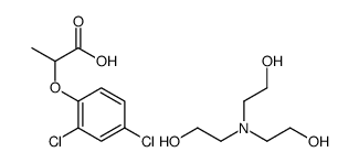 tris(2-hydroxyethyl)ammonium 2-(2,4-dichlorophenoxy)propionate结构式