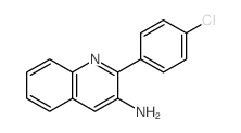 3-Quinolinamine,2-(4-chlorophenyl)- structure