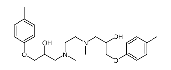 1-[2-[[2-hydroxy-3-(4-methylphenoxy)propyl]-methylamino]ethyl-methylamino]-3-(4-methylphenoxy)propan-2-ol结构式