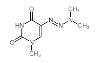 2,4(1H,3H)-Pyrimidinedione, 5-(3,3-dimethyl-1-triazenyl)-1-methyl- structure