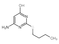 6-氨基-2-(丁基硫代)嘧啶-4-醇结构式